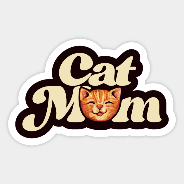 Cat Mom Sticker by bubbsnugg